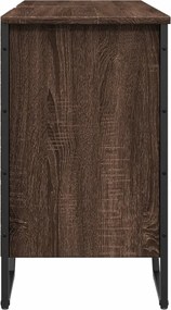 vidaXL Ντουλάπι Νιπτήρα Μπάνιου Καφέ Δρυς 91x35x60 εκ. Επεξ. Ξύλο