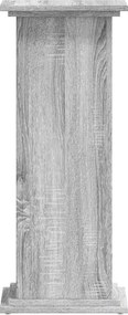vidaXL Βάσεις Φυτών Γκρι Sonoma 33x33x80 εκ. Επεξεργασμένο Ξύλο