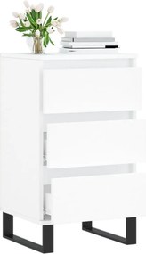 vidaXL Συρταριέρα Λευκή 40 x 35 x 70 εκ. από Επεξεργασμένο Ξύλο