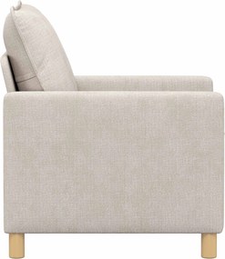vidaXL Καναπές Κρεμ 76 x 81 x 87,5 εκ Πολυεστέρας