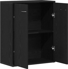 vidaXL Μπουφές Μαύρος Δρυς 60x30x75 εκ. από Τεχνητό Ξύλο