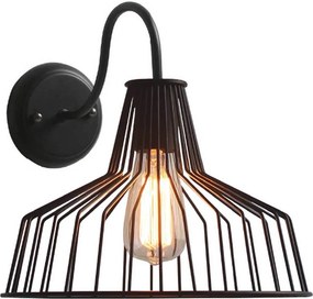 Απλίκα Τοίχου Aca Hades KS1525W1BK Black