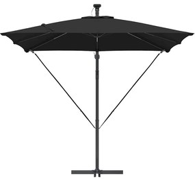 vidaXL Ομπρέλα Cantilever Banana Μαύρο 249 x 249 x 250 εκ.