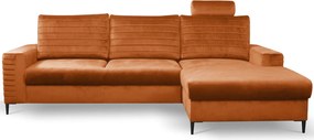 Γωνιακός καναπές Consuegra-Portokali - 252.00Χ90.00Χ117.50cm