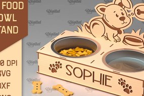 Intra απο ξύλο plywood  Χρώμα wenge 3mm-4mm πάχος - Βάση για μπολ τροφής για σκύλους Δίασταση 30x20 cm INTRAFABR-103878919