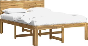 vidaXL Διπλό Κρεβάτι με Κεφαλάρι ROSTOCK Λευκό 140 x 190 cm