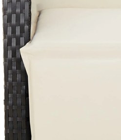 Σετ Τραπεζαρίας Κήπου 9 τεμ Μαύρο από Συνθ. Ρατάν με Μαξιλάρια 3212731