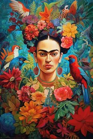 Αφίσα Frida Kahlo tropical