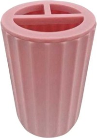 Θήκες οδοντόβουρτσας πλαστικές σε σετ 5Χ - Pink - 21740