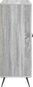 vidaXL Πλαϊνό γραφείο Γκρι Sonoma 66 x 34,5 x 90 εκ Επεξεργασμένο Ξύλο