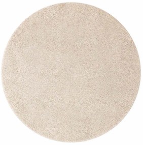 vidaXL Αντιολισθητικό Σαγκί Χαλάκι Κρεμ 120 x 120 cm PP