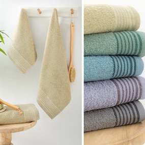 Πετσέτες Μπάνιου (Σετ 3τμχ) Palamaiki Gary 450gsm Πράσινο