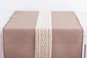 Beauty Home ΡΑΝΝΕΡ ΥΦΑΣΜΑ ΚΑΙ ΔΑΝΤΕΛΑ 45CM  ΤΖΗΝ