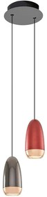 Φωτιστικό Οροφής 701CHD1428 Φ15x120cm Led 1000lm 10W 3000K Red-Brown Opviq