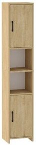 Ντουλάπι κουζίνας - μπάνιου Hobbes Megapap χρώμα sapphire oak 35x30x182,3εκ.-GP041-0056,2