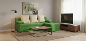 Γωνιακός καναπές Lamor-Πράσινο - Λευκό