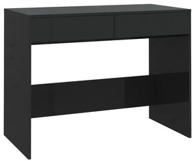 vidaXL Γραφείο Μαύρο 101x50x76,5 εκ. από Επεξεργασμένο Ξύλο