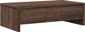 vidaXL Βάση Οθόνης με Συρτάρια Καφέ Δρυς 50x27x15 εκ. Επεξεργ. Ξύλο