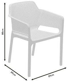 Πολυθρόνα Integral pakoworld PP cappuccino - Πολυπροπυλένιο - 253-000002