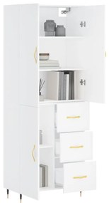 vidaXL Ντουλάπι Λευκό 69,5x34x180 εκ. από Επεξεργασμένο Ξύλο
