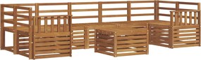 vidaXL Σετ Καναπέ 8 pcs Φυσικό Στερεό Ξύλο Ακακίας