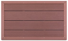 vidaXL Πάτωμα για Ηλιακή Ντουζιέρα Καφέ 101 x 63 x 5,5 εκ. από WPC