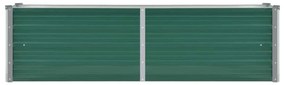 vidaXL Ζαρντινιέρα Υπερυψωμένη Πράσινη 160x40x45 εκ. Γαλβαν. Χάλυβας