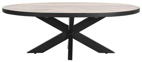 Τραπεζάκι Καφέ DKD Home Decor Φυσικό Μέταλλο Ξύλο από Μάνγκο 130 x 70 x 45 cm