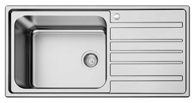 Karag BL 821 Νεροχύτης Κουζίνας Inox Σατινέ Ανοξείδωτο Ατσάλι 1000 x 500 mm