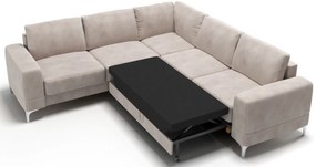 Γωνιακός καναπές Radial Max LTHR-Kokkino-Αριστερή