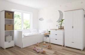 Κομοδίνο Lucky  White + Grey  47,5x48x53cm  BC80019  BabyCute