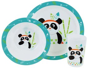 Σερβίτσιο Φαγητού Παιδικό Indian Panda (Σετ 3Τμχ) 005672 Multi Ango Polypropylene