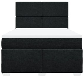 ΚΡΕΒΑΤΙ BOXSPRING ΜΕ ΣΤΡΩΜΑ ΜΑΥΡΟ 160X200 ΕΚ. ΥΦΑΣΜΑΤΙΝΟ 3290534