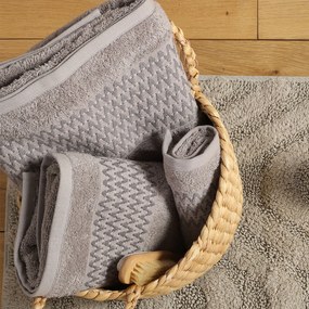Πετσέτες Μπάνιου (Σετ 3τμχ) Nef-Nef Homeware Premium Fonteste Grey 500gsm