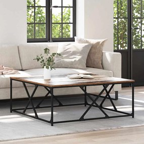 vidaXL Τραπεζάκι σαλονιού Παλιό Ξύλο 100 x 100 x 40 cm