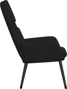 vidaXL Πολυθρόνα Relax Μαύρη Υφασμάτινη