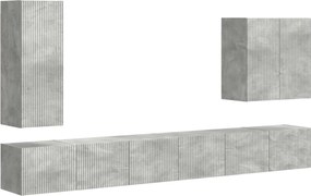 vidaXL Επιτοίχιο 6 pcs Σκυρόδεμα Γκρι