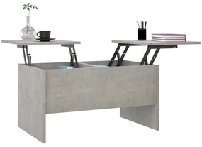 vidaXL Τραπεζάκι Σαλονιού Γκρι Σκυρ. 80x50x42,5 εκ. Επεξεργ. Ξύλο