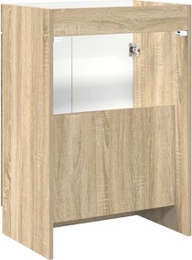 vidaXL Ντουλάπι κάτω από τον νιπτήρα Sonoma Δρυς 56 x 37,5 x 81 εκ