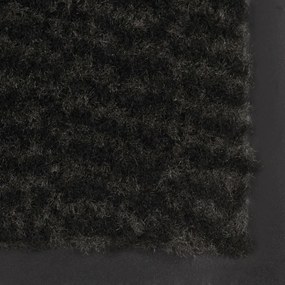 Πατάκι Απορροφητικό Σκόνης Ορθογώνιο Μαύρο 80x120 εκ. Θυσανωτό - Μαύρο