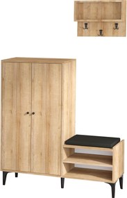 Παπουτσοθήκη Δρυς JESS 120x35x137