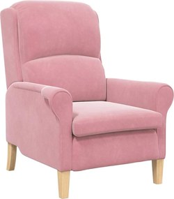 vidaXL Πολυθρόνα Ροζ 76 x 94 x 102 εκ. Βελούδο