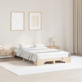 vidaXL Κρεβάτι 120x200 cm από Μασίφ Ξύλο Πεύκου