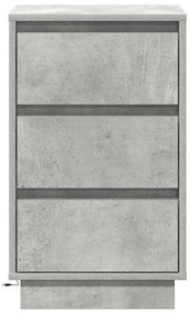 vidaXL Κομοδίνο Σκυρόδεμα Γκρι 39 x 34.5 x 65 εκ. Επεξεργασμένο ξύλο