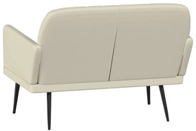 vidaXL Πάγκος Κρεμ 107x80x81 εκ. από Συνθετικό Δέρμα