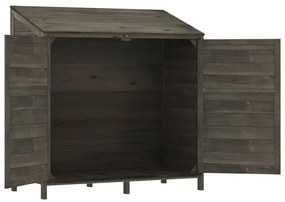 vidaXL Αποθήκη Κήπου Ανθράκι 102 x 52 x 112 εκ. από Μασίφ Ξύλο Ελάτης