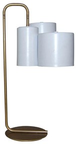 Επιτραπέζιο Φωτιστικό HL-3567-3T 77-3985 Brody White & Old Bronze Homelighting Metal