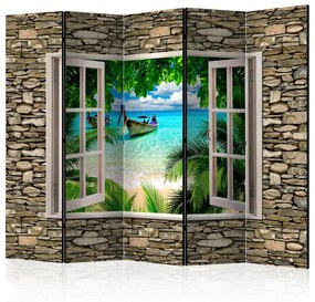 Διαχωριστικό με 5 τμήματα - Tropical Beach II [Room Dividers] 225x172