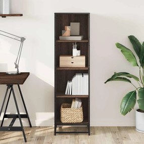 vidaXL Βιβλιοθήκη Καφέ Δρυς 40x35x139 εκ. από Επεξεργασμένο Ξύλο