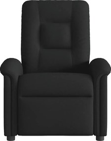vidaXL Πολυθρόνα Ανακλινόμενη Μαύρη Υφασμάτινη